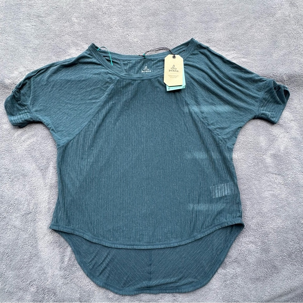 Prana Women's Short Sleeve Top in Teal